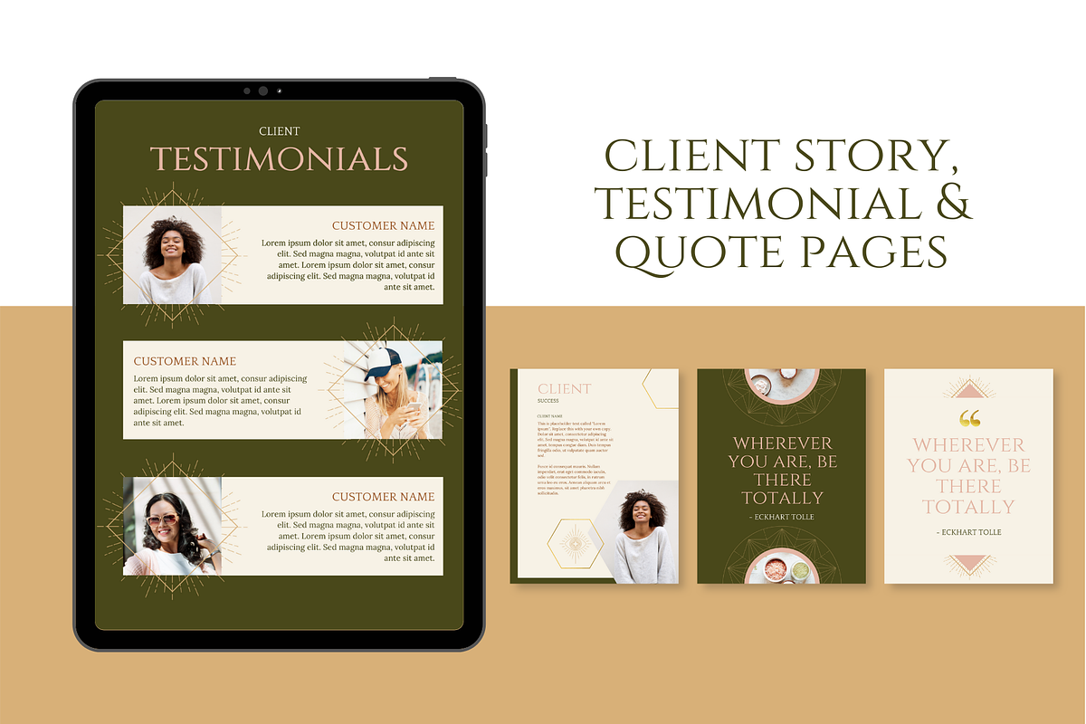 Spirituality & Mindfulness Templates, a Magazine Template by Brand Spanking You (Photo 8 of 25)