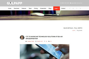 GulpApp - Responsive HTML5 Template