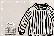 Coastal Grandmother Clipart Set, an Object Illustration by The October Creative (Thumbnail 3 of 6)