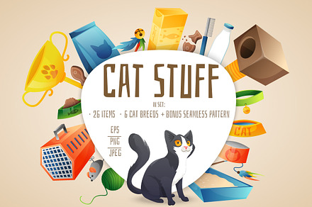 Cat stuff set 26 items + bonus