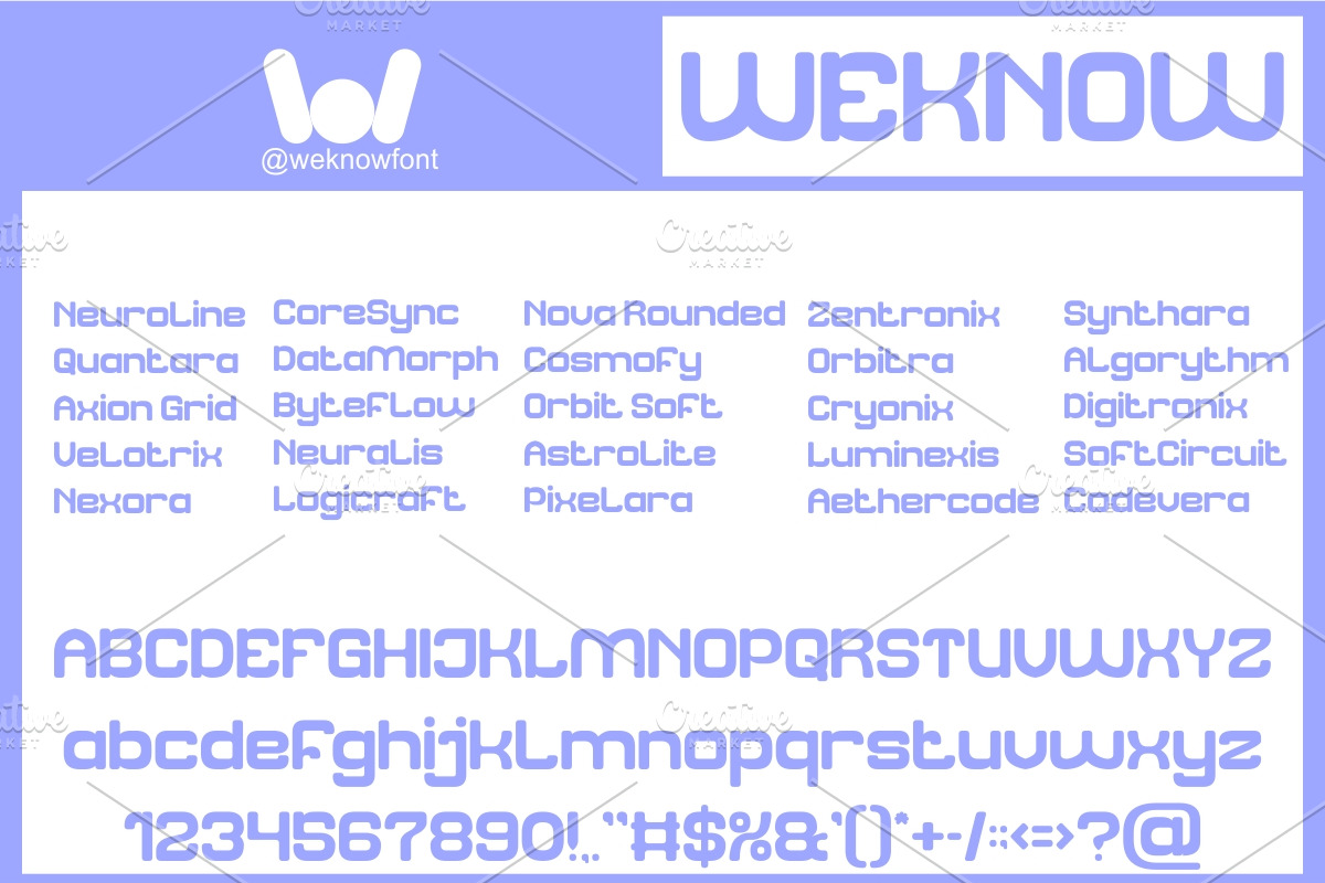 Futuristic Clean font, a Sans Serif Font by weknow (Photo 4 of 8)