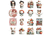 Strawberry Clipart Berry Firth Birth, a Decorative Illustration by Nicole Branger Art (Thumbnail 9 of 26)