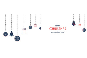 Merry Christmas Minimal Banner, a Templates & Theme by alexdndz