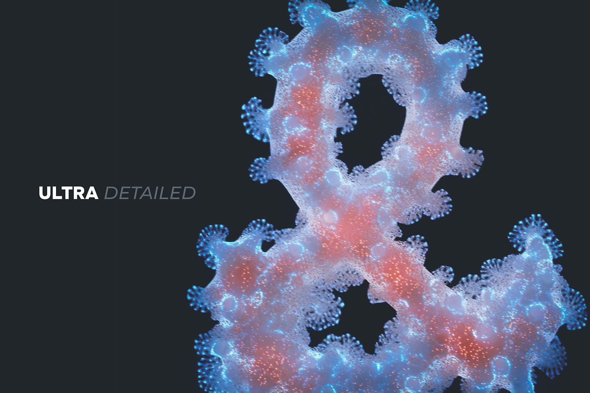Luminescent Corals Letters Overlays, a Symbol Font by PhotoSpirit (Photo 6 of 8)
