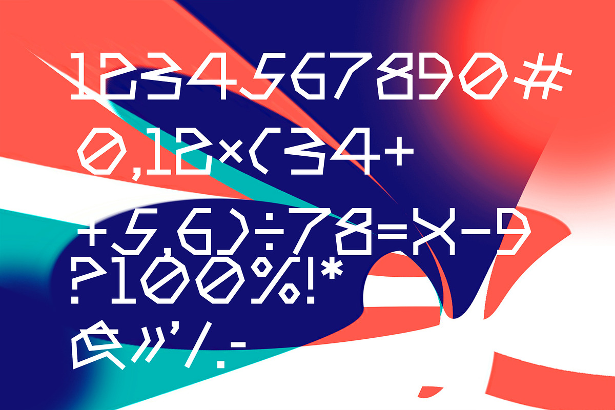 Computer line decorative font., a Font by VyacheslavKolb (Photo 3 of 5)