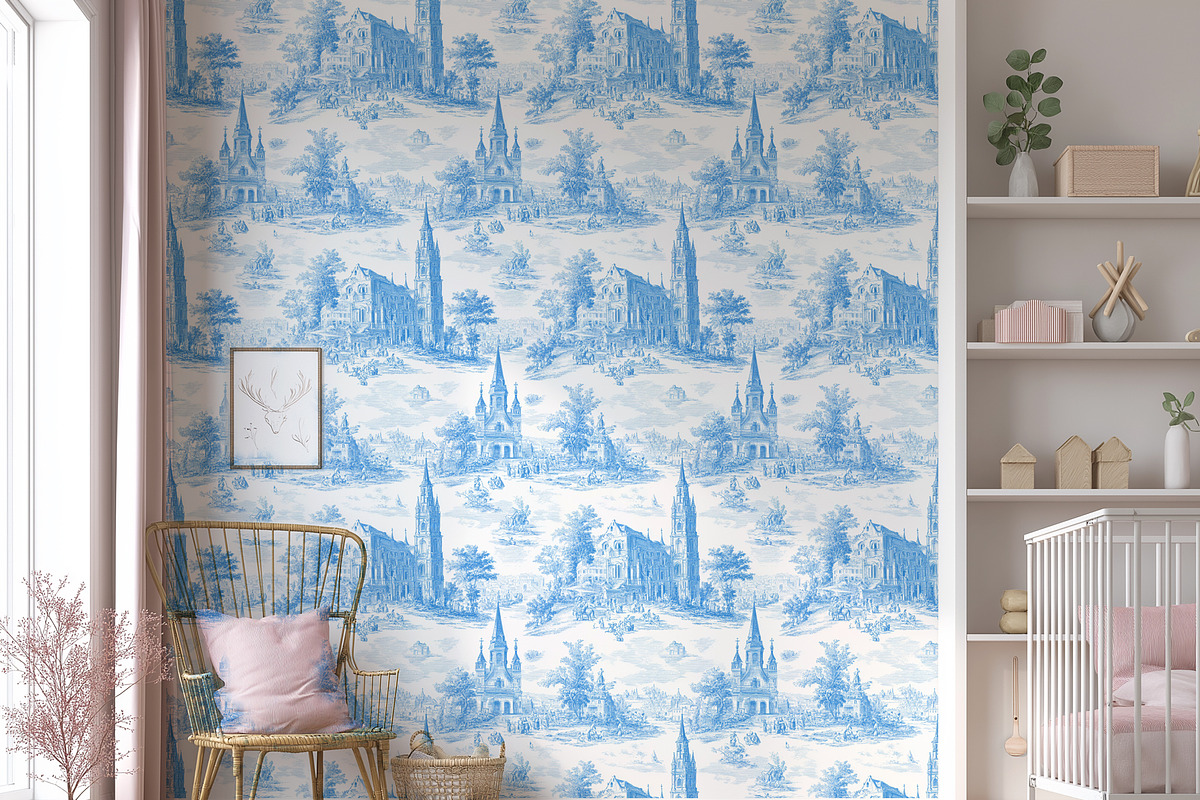 Easter Toile Seamless Patterns, a Pattern Graphic by Olya Creative (Photo 14 of 14)
