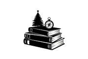 Vintage Book Stack Adventure Bundle, an Illustration by Designs_River (Thumbnail 26 of 31)