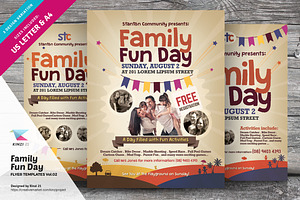 Family Fun Day Flyers vol.02, a Flyer Template by kinzi21