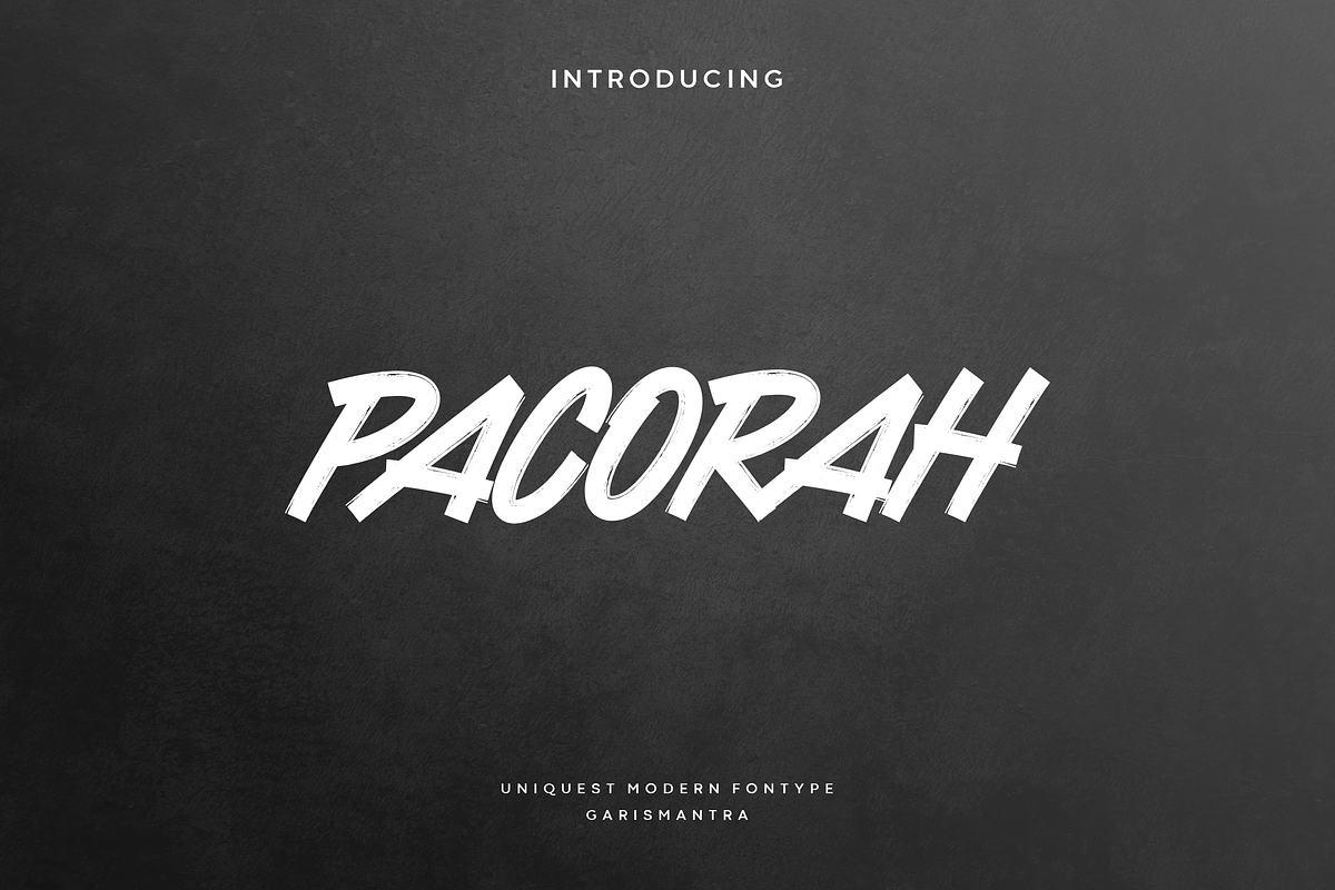 Pacorah, a Script Font by garismantra (Photo 1 of 4)