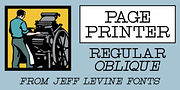 Page Printer JNL, a Serif Font by Jeff Levine Fonts (Thumbnail 1 of 5)