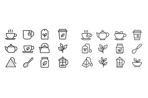 Enjoying a variety of tea and coffee, an Illustration by ZinetroN