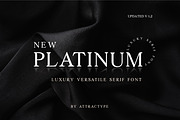 New Platinum - Luxury Serif Font, a Serif Font by Attractype (Thumbnail 1 of 13)