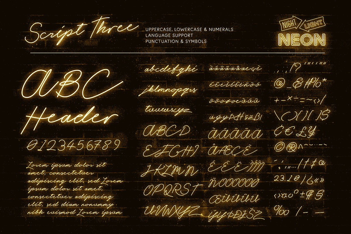 Retro Neon Font Collection, a Sans Serif Font by Wingsart Studio (Photo 8 of 24)