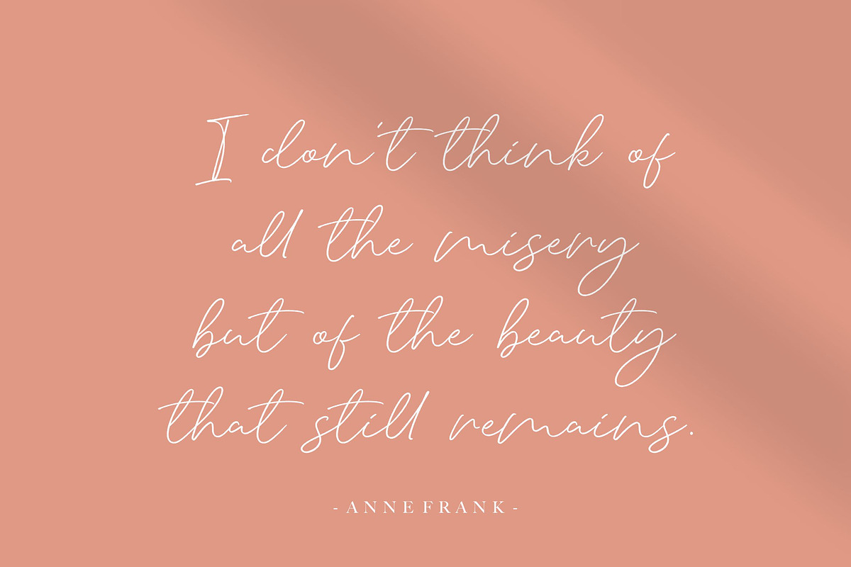 Silent Caroline - Luxury Font, a Script Font by Letterative Studio (Photo 4 of 7)