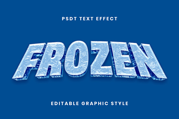 Ice Frost 3D Text Effect preview 2