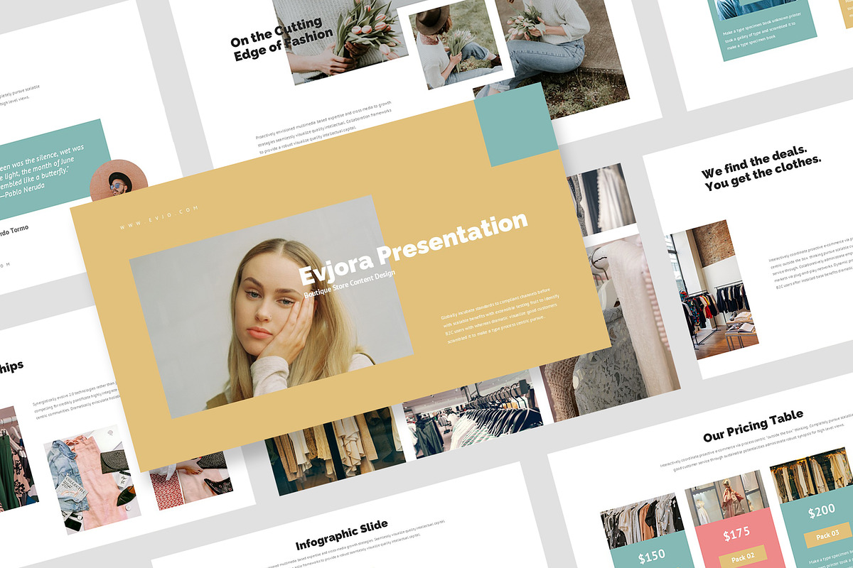 Evjo : Fashion House Powerpoint, a Presentation Template by Punkl Camp (Photo 1 of 16)