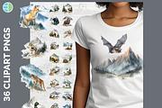 Woodland Animal Bundle, 26 PNG, an Animal Illustration by Enliven Designs (Thumbnail 1 of 8)