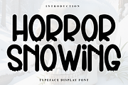 Horror Snowing, a Serif Font by InermediaSTUDIO (Thumbnail 1 of 8)