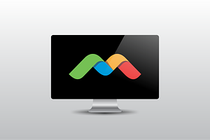 Motion Media Letter M Colorful Logo