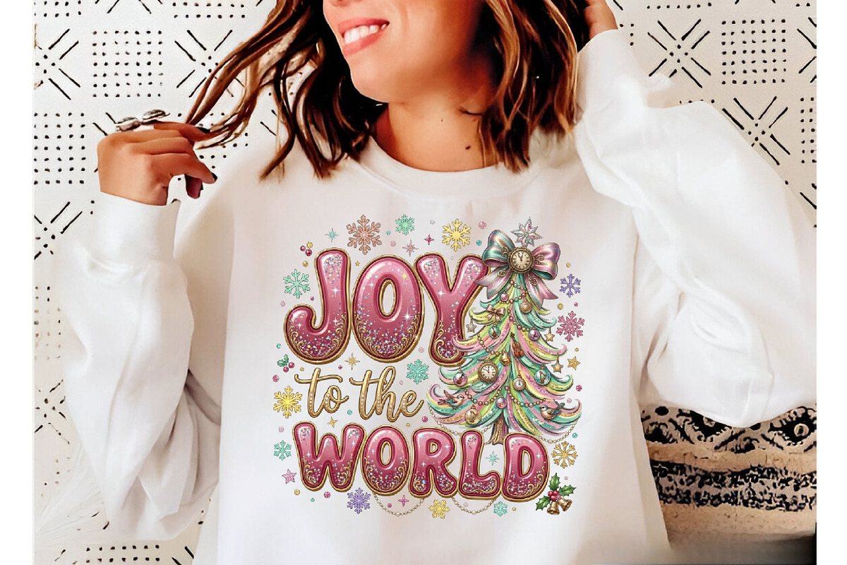 Brushstroke Joy to the World Png, a Seasonal Illustration by Designking (Photo 3 of 6)