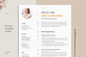 Resume Template Greta