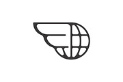 Globe Transport Logo for Business, a Branding & Logo Template by Logo Loom (Thumbnail 3 of 5)