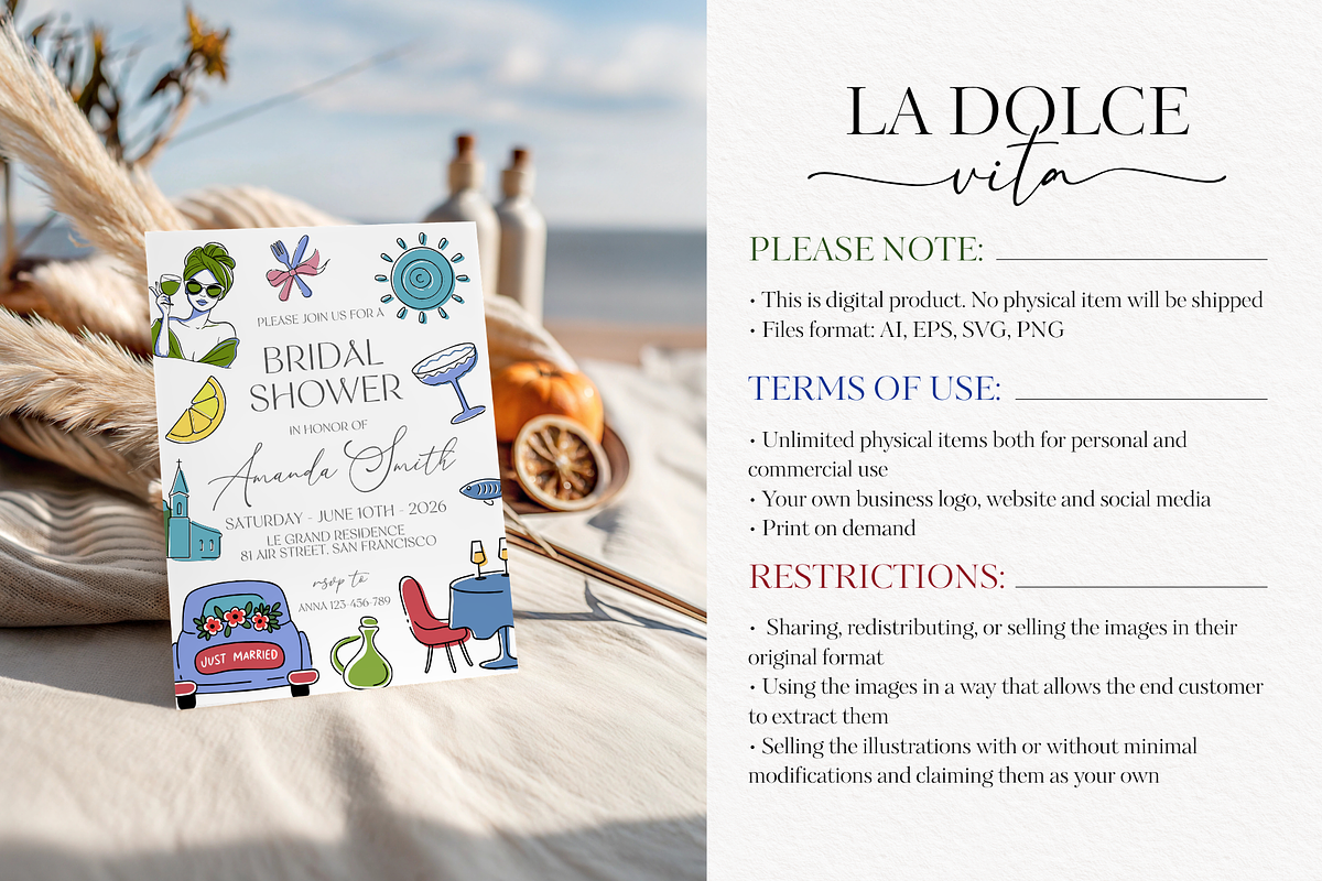 La Dolce Vita SVG Bundle, an Illustration by TatiMockup (Photo 3 of 7)