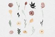 Beige and Brown Watercolour Flowers, an Illustration by Pixafied (Thumbnail 2 of 4)
