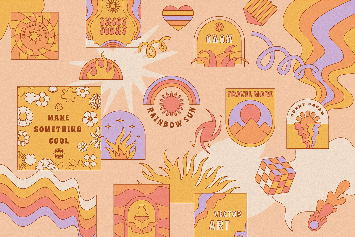 Line art - vector design elements, a Background Graphic by venimo (Photo 2 of 5)