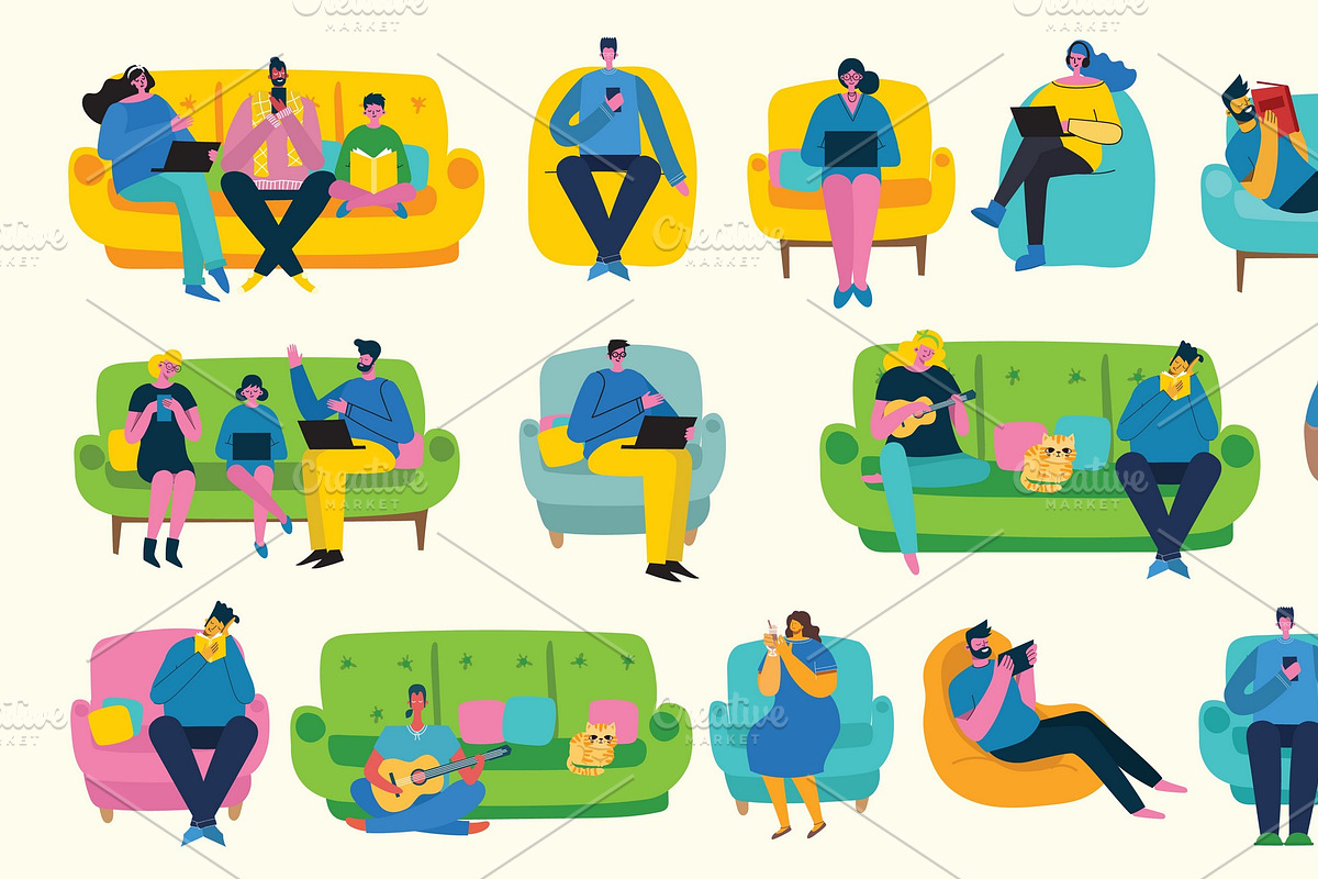 Big PEOPLE Characters bundle, a Healthcare Illustration by Virinaflora (Photo 11 of 11)
