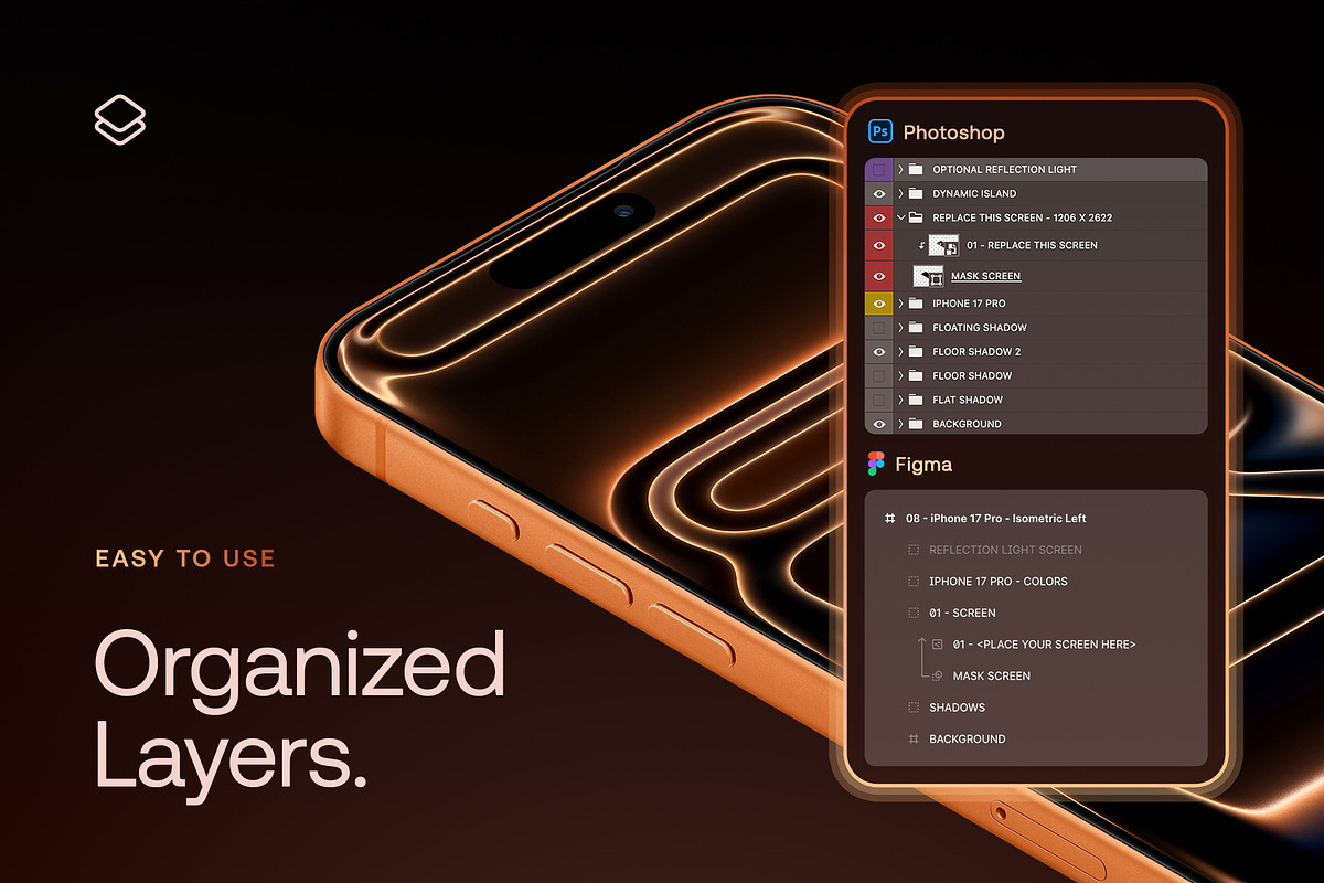 iPhone 17 Pro - 24 Mockups Scenes, an iPhone Mockup by Asylab (Photo 7 of 61)