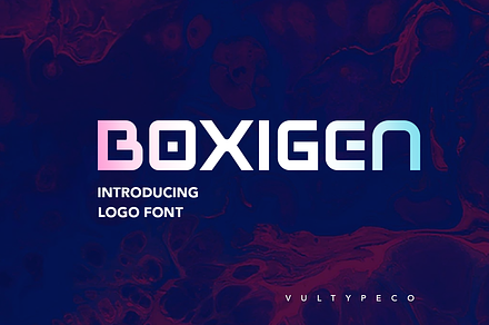 Boxigen - Futuristic Tech Font