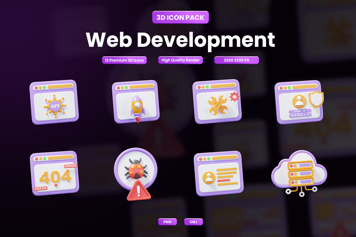 Web Development 3D Icon, an Object Graphic by Artnivora.Std (Photo 1 of 4)