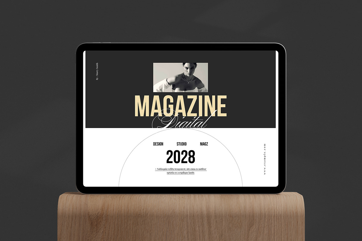 Digital Magazine Layout Landscape, a Magazine Template by NorthPeak (Photo 2 of 12)