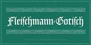 Fleischmann Gotisch, a Blackletter Font by preussTYPE (Thumbnail 1 of 11)