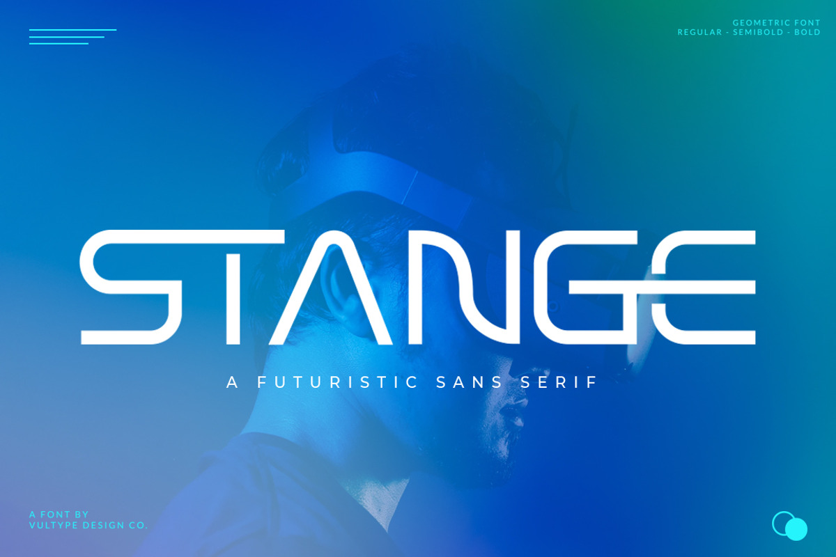 Stange - Futuristic Modern Font, a Sans Serif Font by Vultype Co. (Photo 1 of 11)