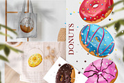 Sweet Donuts+Seamless Patterns, a Decorative Illustration by Usis (Thumbnail 7 of 7)