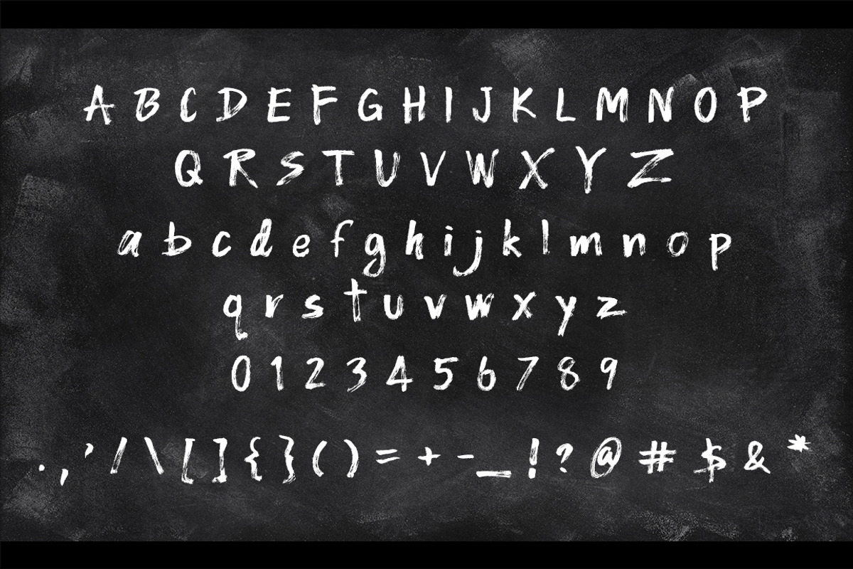 WOO Dry Brush Script Typeface preview 3
