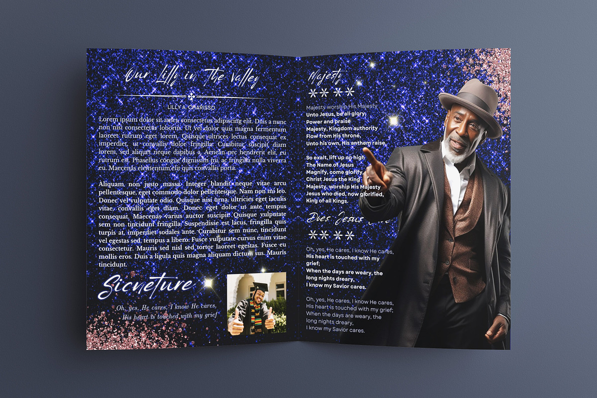 funeral program template, a Templates & Theme by iloveTemplate