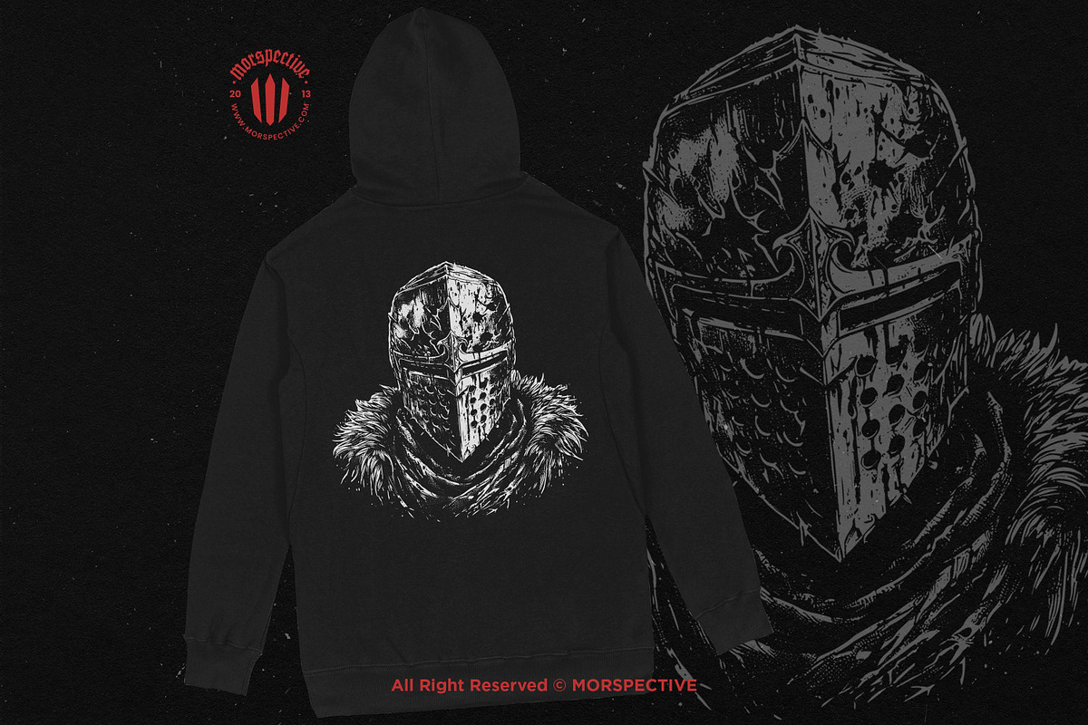10 Bundle Dark Art Skull Warrior, an Illustration by Morspective (Photo 4 of 7)