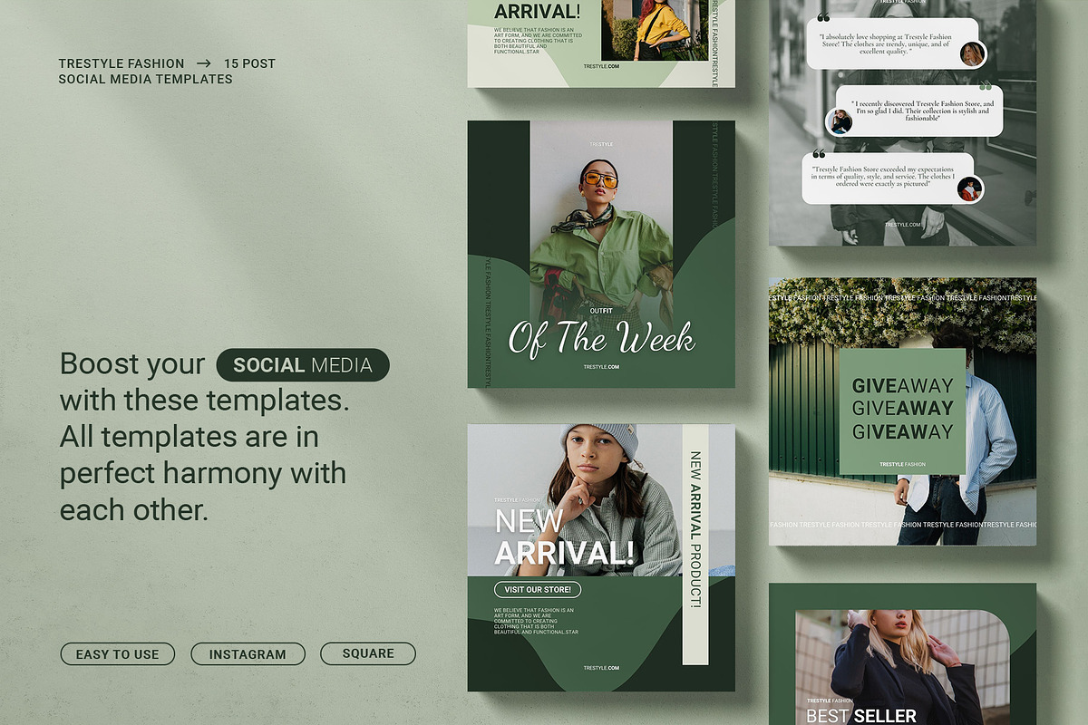 Trestyle | Fashion Canva Template, a Social Media Template by prajapixels (Photo 3 of 5)