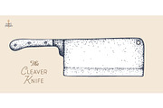 Butcher Knife. Hand drawn sketch, a Food Illustration by Foxys Graphic (Thumbnail 1 of 3)