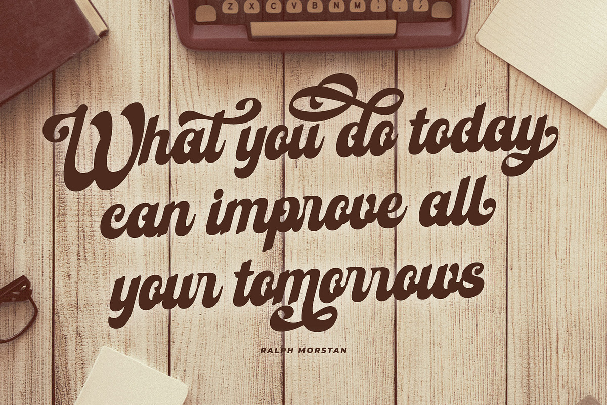Rubrical, a Script Font by Ditatype (Photo 2 of 11)