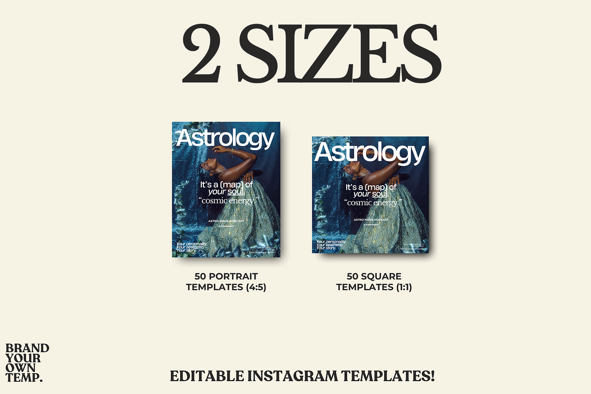 Astrology Podcast Canva Editorial, a Templates & Theme by BYOTstudios (Photo 4 of 11)