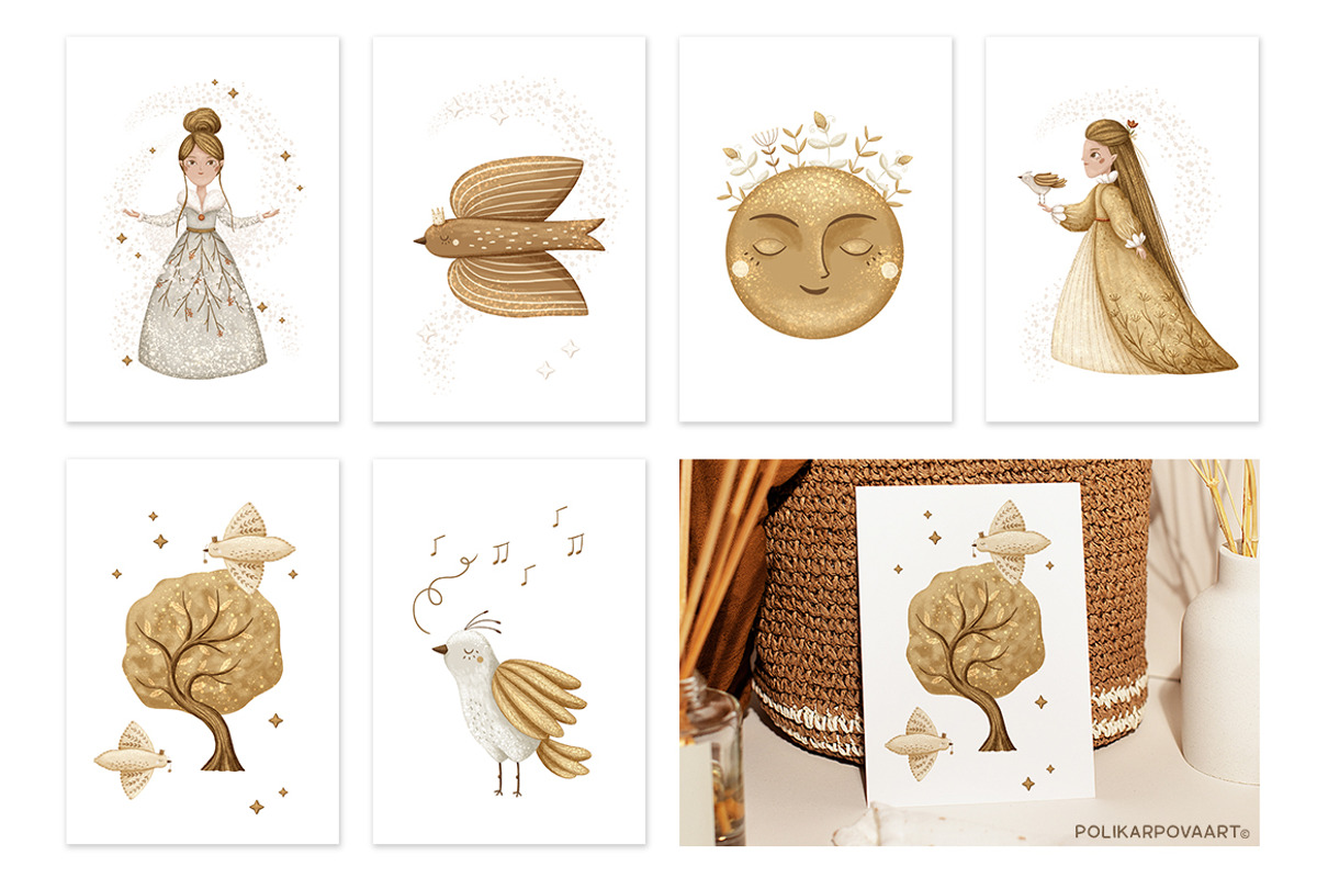 The Magic World - graphic collection, an Animal Illustration by polikarpovaart (Photo 5 of 15)
