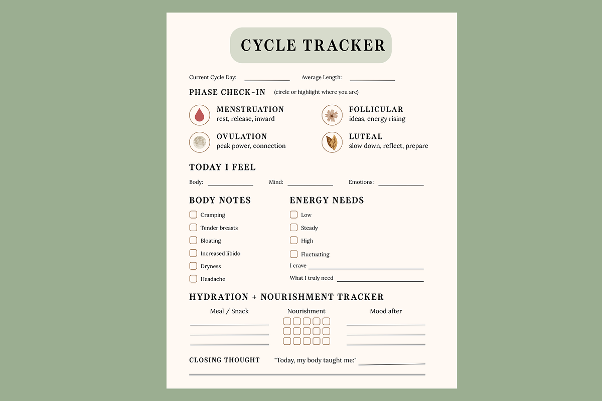 Fitness & Wellness Tracker Bundle, a Stationery Template by MIRoots Design Studio (Photo 6 of 11)