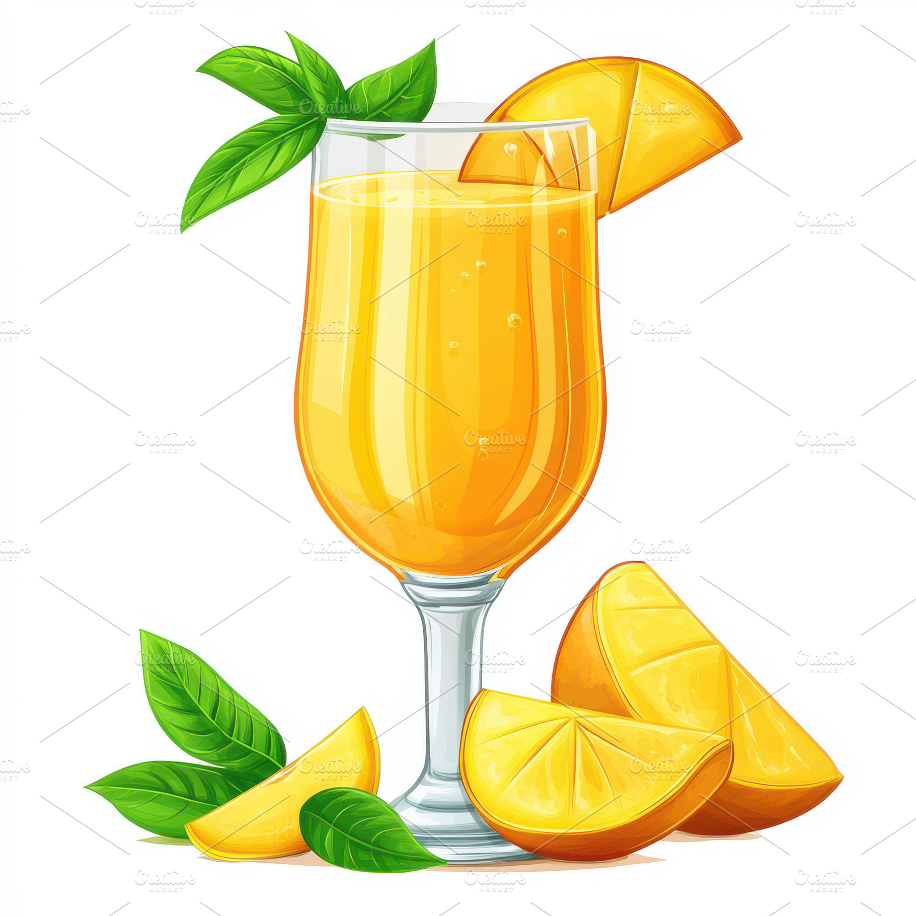 Refreshing Orange Juice Drink Glass, a Food & Drink Photo by Pixeness