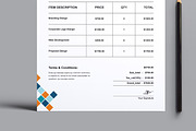 Invoice Design Layout, a Stationery Template by MightyDesign (Thumbnail 3 of 8)