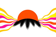Desert Sunset Landscape Bundle, an Illustration by yasushie (Thumbnail 10 of 31)