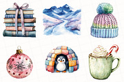 Cozy Pastel Christmas Clipart, an Illustration by OK Design (Thumbnail 4 of 5)